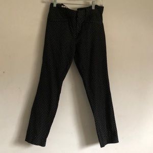 Polka dot ankle pants